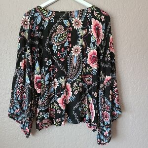 Xhilaration Paisley and Floral blouse